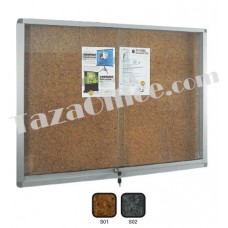 Stick on Board Cabinet with Sliding Glass & Lock